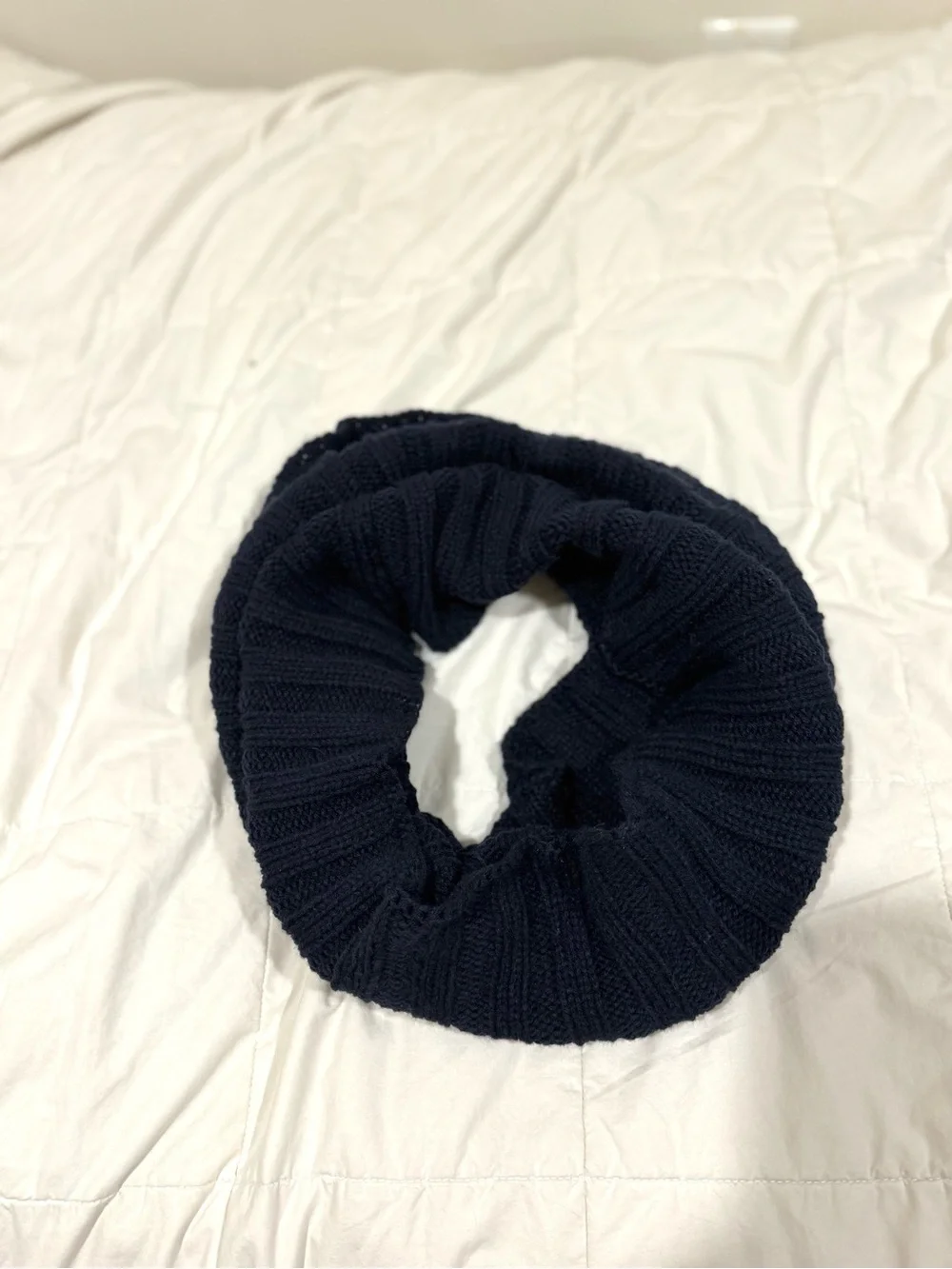 Mossimo Supply Co. Navy Ribbed Knit Infinity Scarf